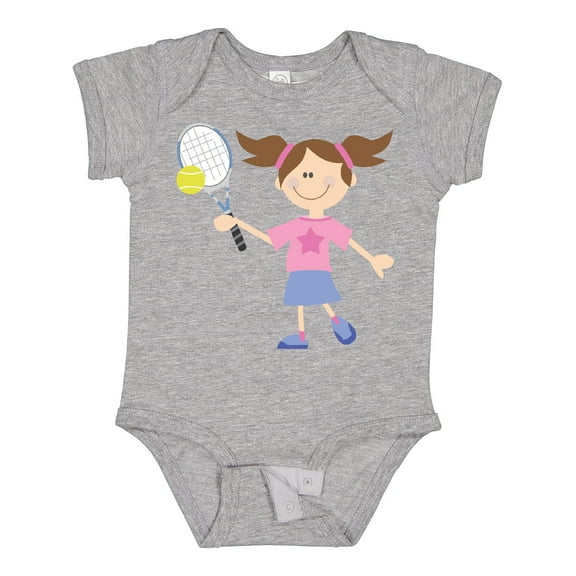 Inktastic Tennis Girl Girls Baby Bodysuit