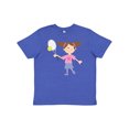 thumbnail image 1 of Inktastic Tennis Girl Youth T-Shirt, 1 of 5