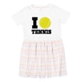 thumbnail image 1 of Inktastic Tennis Girls Toddler Dress, 1 of 5