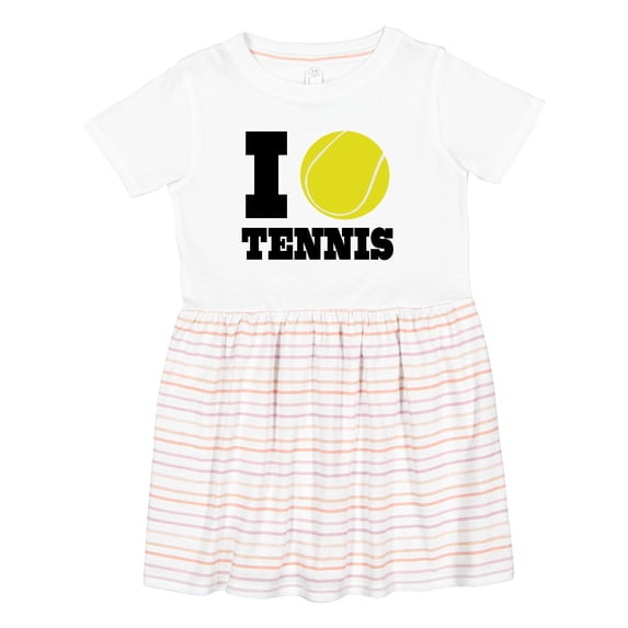 Inktastic Tennis Girls Toddler Dress
