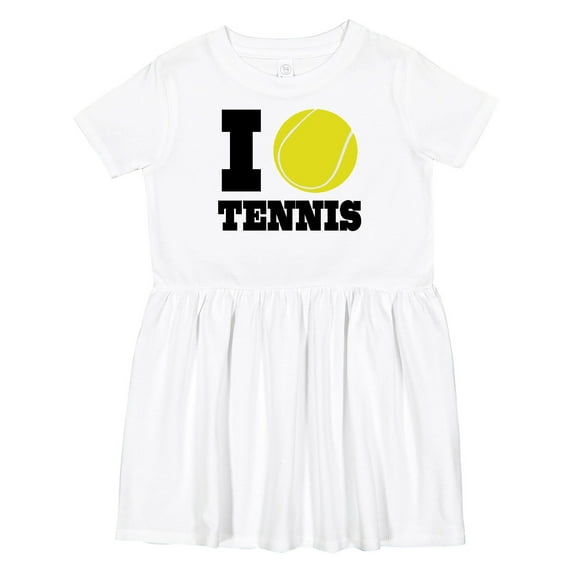 Inktastic Tennis Girls Toddler Dress