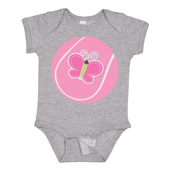 Inktastic Tennis Pink Ball Girls Baby Bodysuit