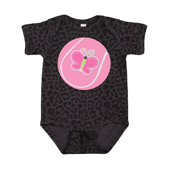 Inktastic Tennis Pink Ball Girls Baby Bodysuit