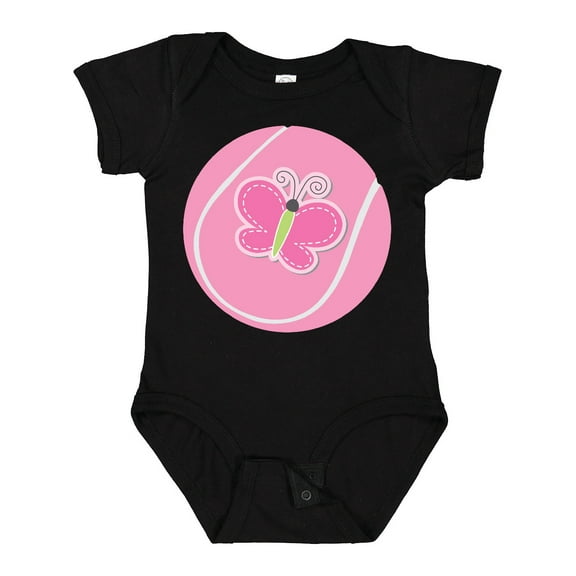 Inktastic Tennis Pink Ball Girls Baby Bodysuit