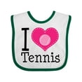 thumbnail image 1 of Inktastic Tennis Player I Love Tennis Girls Baby Bib, 1 of 4