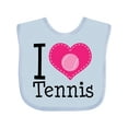 thumbnail image 1 of Inktastic Tennis Player I Love Tennis Girls Baby Bib, 1 of 4