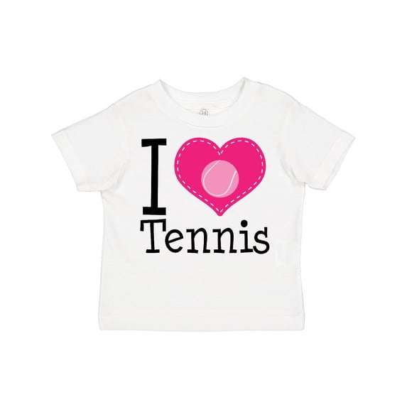 Inktastic Tennis Player I Love Tennis Girls Toddler T-Shirt