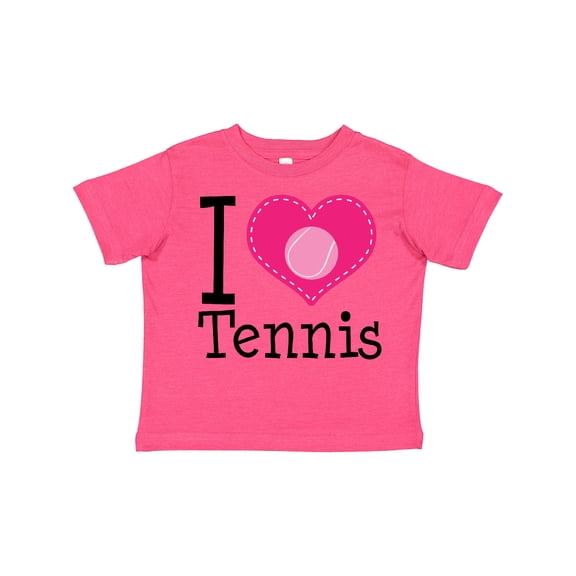 Inktastic Tennis Player I Love Tennis Girls Toddler T-Shirt