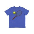 thumbnail image 1 of Inktastic Tennis Racket Ball Youth T-Shirt, 1 of 5