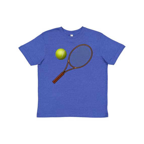 Inktastic Tennis Racket Ball Youth T-Shirt