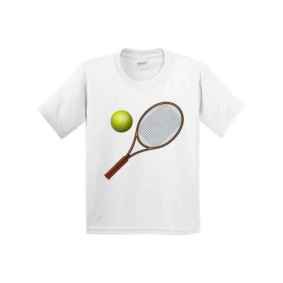 Inktastic Tennis Racket Ball Youth T-Shirt