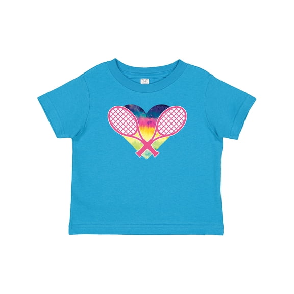 Inktastic Tennis Racket Heart Cute Girls Baby T-Shirt