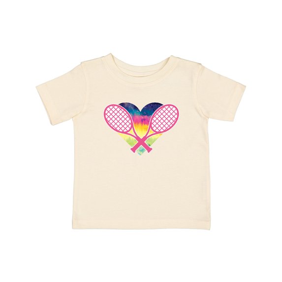 Inktastic Tennis Racket Heart Cute Girls Baby T-Shirt