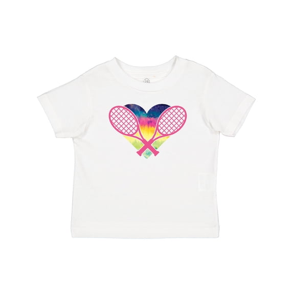Inktastic Tennis Racket Heart Cute Girls Baby T-Shirt