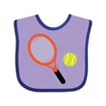 thumbnail image 1 of Inktastic Tennis Racket and Ball Boys or Girls Baby Bib, 1 of 4
