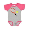 thumbnail image 1 of Inktastic Tennis Racket and Ball Boys or Girls Baby Bodysuit, 1 of 5