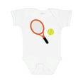 thumbnail image 1 of Inktastic Tennis Racket and Ball Boys or Girls Baby Bodysuit, 1 of 5