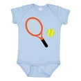 thumbnail image 1 of Inktastic Tennis Racket and Ball Boys or Girls Baby Bodysuit, 1 of 5