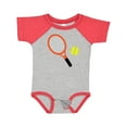 thumbnail image 1 of Inktastic Tennis Racket and Ball Boys or Girls Baby Bodysuit, 1 of 5