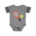 thumbnail image 1 of Inktastic Tennis Racket and Ball Boys or Girls Baby Bodysuit, 1 of 4