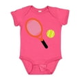 thumbnail image 1 of Inktastic Tennis Racket and Ball Boys or Girls Baby Bodysuit, 1 of 5