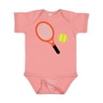 thumbnail image 1 of Inktastic Tennis Racket and Ball Boys or Girls Baby Bodysuit, 1 of 5