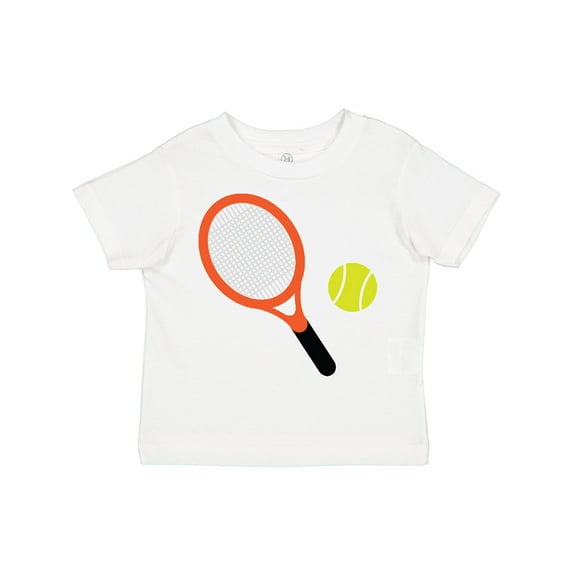 Inktastic Tennis Racket and Ball Boys or Girls Toddler T-Shirt