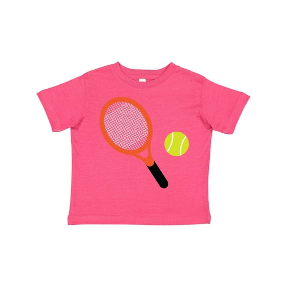 Inktastic Tennis Racket and Ball Boys or Girls Toddler T-Shirt