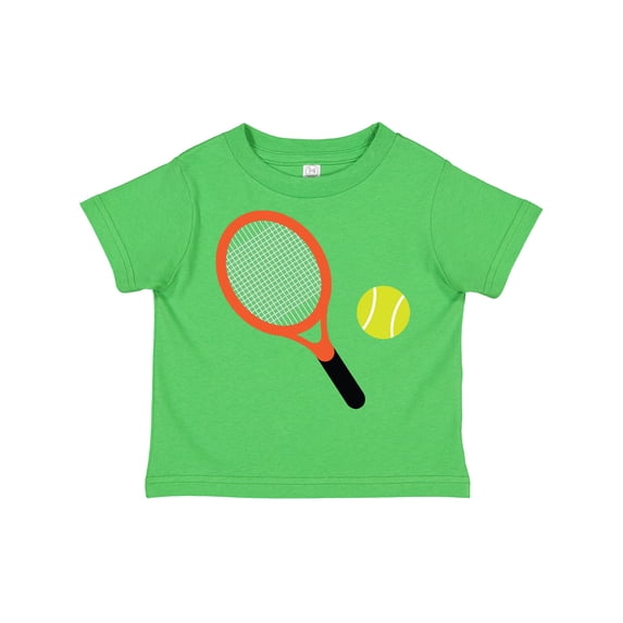 Inktastic Tennis Racket and Ball Boys or Girls Toddler T-Shirt