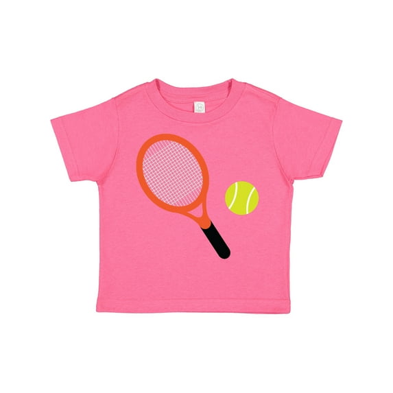 Inktastic Tennis Racket and Ball Boys or Girls Toddler T-Shirt