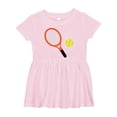 thumbnail image 1 of Inktastic Tennis Racket and Ball Girls Baby Dress, 1 of 5