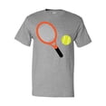 thumbnail image 1 of Inktastic Tennis Racket and Ball T-Shirt, 1 of 5