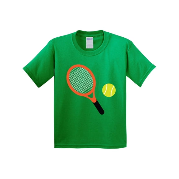 Inktastic Tennis Racket and Ball Youth T-Shirt