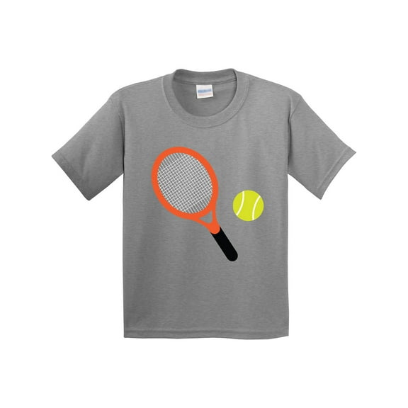 Inktastic Tennis Racket and Ball Youth T-Shirt