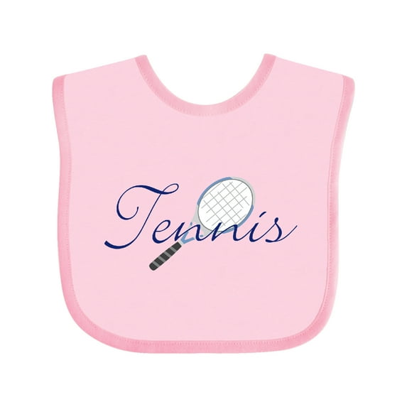 Inktastic Tennis Sports Racquet Boys or Girls Baby Bib