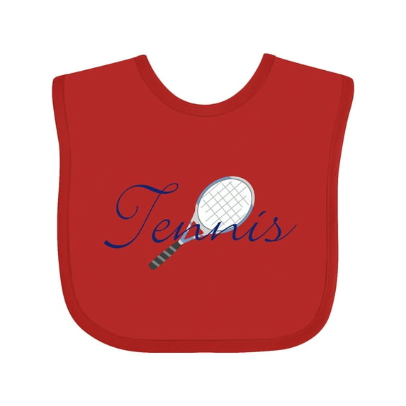 Inktastic Tennis Sports Racquet Boys or Girls Baby Bib