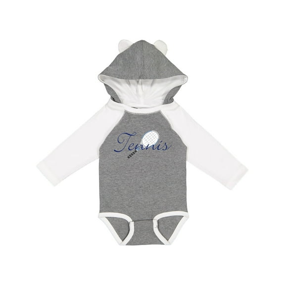 Inktastic Tennis Sports Racquet Boys or Girls Long Sleeve Baby Bodysuit