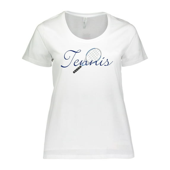 Inktastic Tennis Sports Racquet Women's Plus Size T-Shirt