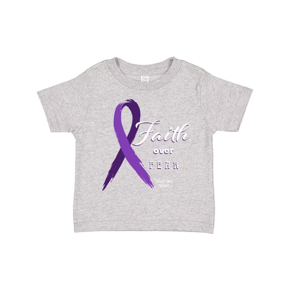 Inktastic Testicular Cancer Awareness Faith over Fear Boys or Girls Toddler T-Shirt