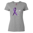 thumbnail image 1 of Inktastic Testicular Cancer Awareness Faith over Fear Women's T-Shirt, 1 of 5
