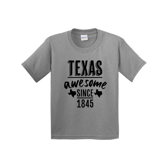 Inktastic Texas Awesome Since 1845 Youth T-Shirt