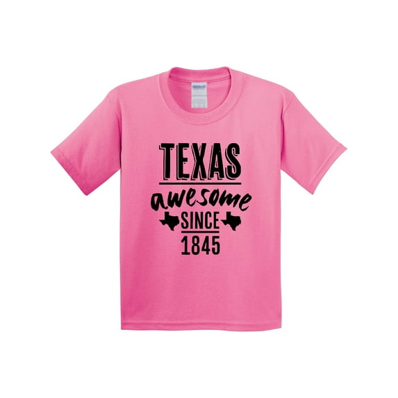 Inktastic Texas Awesome Since 1845 Youth T-Shirt