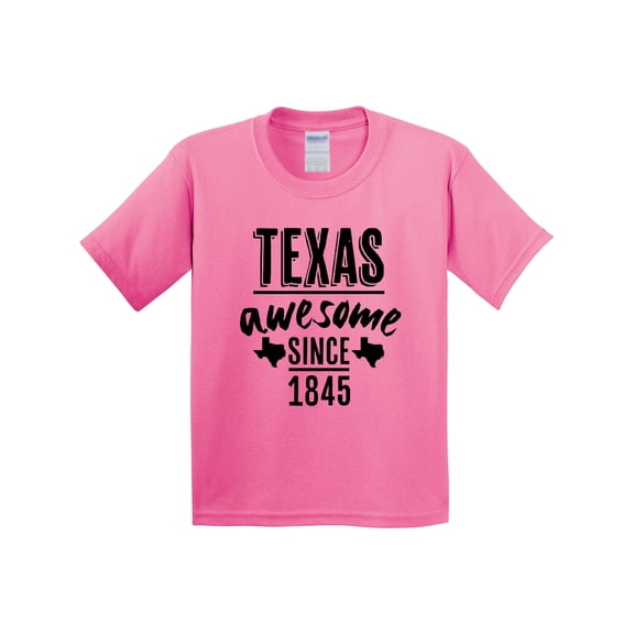 Inktastic Texas Awesome Since 1845 Youth T-Shirt