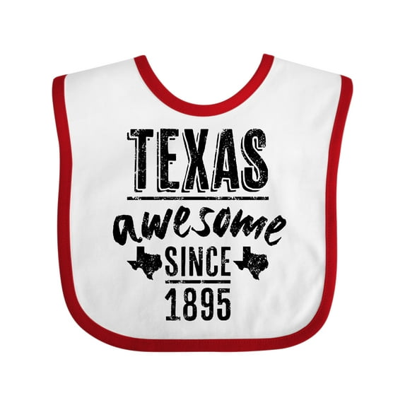 Inktastic Texas Awesome Since 1895 Boys or Girls Baby Bib