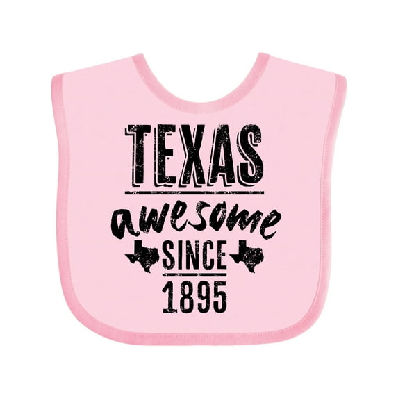Inktastic Texas Awesome Since 1895 Boys or Girls Baby Bib