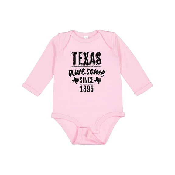 Inktastic Texas Awesome Since 1895 Boys or Girls Long Sleeve Baby Bodysuit
