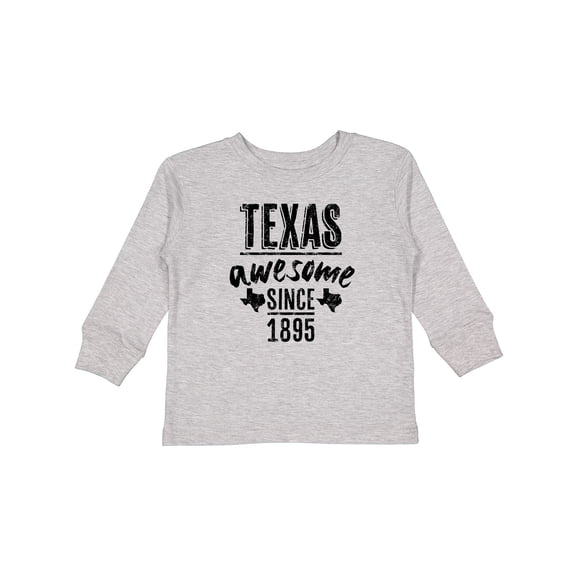 Inktastic Texas Awesome Since 1895 Boys or Girls Long Sleeve Toddler T-Shirt