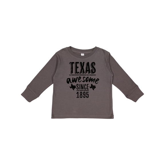Inktastic Texas Awesome Since 1895 Boys or Girls Long Sleeve Toddler T-Shirt