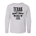 thumbnail image 1 of Inktastic Texas Awesome Since 1895 Long Sleeve Youth T-Shirt, 1 of 5