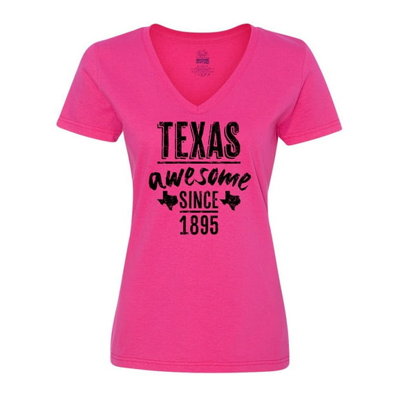 Inktastic Texas Awesome Since 1895 Women's V-Neck T-Shirt